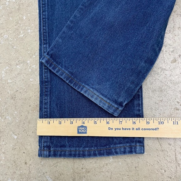 Vintage Wrangler Jeans 38x33 Blue Pants Cowboy Western 13MWZ Denim Tag 38x34 *‎ - Picture 12 of 13